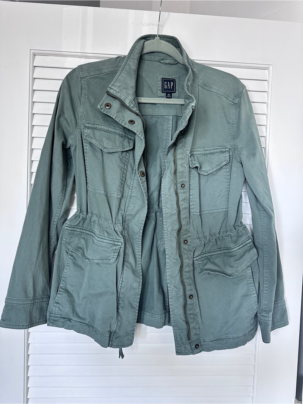 GAP Green Utility Field Jacket Drawstring XS